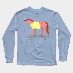 Summer Stroll Unicorn Long Sleeve T-Shirt